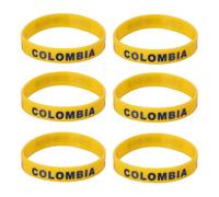BESPORTBLE 6 Pcs Country Silicone Wristband Bracelets Featuring Country Flag Design, Comfortable for Wearing, for Sports Wrist Support and Football Party Decor during International Matches