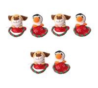 BESPORTBLE 6 Pcs Dog Supplies Toy Bundle Puppy Toys Teething Dogman Animal Toys Squeak Puppy Toy Fluffy Stuffed Animals Chew Toys Stuffed Puppy Dog Plush Pet Toys Small Dog Toys Pet Dog Toy