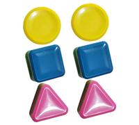 BESPORTBLE 6 pcs Geometric Rhythm Shaker for Triangle Square Shapes Beginner Percussion Instruments for Kindergarten Music Education and Early Learning