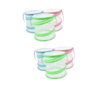 BESPORTBLE 6 pcs Insect Observation Cage for Butterfly Habitat with Mesh Cylinder Frame in Green Pink Blue Portable Insect Breeding Container for Outdoor Exploration and Nature Study