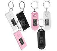 BESPORTBLE 6 Pcs Portable Keychain Pocket Watches Digital Watches with Luminous Display Abs Plastic Material for Children Nurses Study