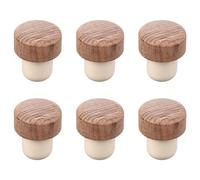 BESPORTBLE 6 Pcs Wine Bottle Stoppers Wooden Wine Bottle Stoppers Sealing Plugs