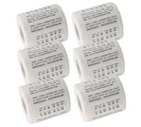 BESPORTBLE 6 Rolls Enlightenment Education Toilet Paper Fun Toilet Paper Printed Bath Tissues Bathroom Tissue Wood Pulp