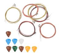 BESPORTBLE 6 Sets Copper Acoustic Guitar Strings for Folk Instruments, Versatile Sound and Optimized Tone Clarity, Suitable for Outdoor Singing and Home Practice, Sturdy Metal Material