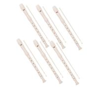 BESPORTBLE 6 Sets German Style Soprano Recorder Flutes for Students Odorless Material Beginner Friendly Musical Instruments with Cleaning Rods for School Group Lessons and Home Use