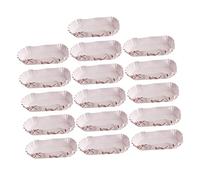 BESPORTBLE 600Pcs Oval Boat Shape Cake Wrappers Baking Cups High Temperature Resistant Oil and Water Paper Liners for Birthday Parties Family Gatherings