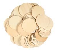 BESPORTBLE 60mm 50pcs Log Slices Wooden Discs Wooden Coasters Slices Circles s s Unfinished Blank s Discs for Crafts Circles for Craft