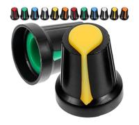 BESPORTBLE 60pcs 60pcs Potentiometer Knob Caps, Plastic Control Knobs for Guitar, Wh148 6mm Inner Diameter, Easy to Install and Operate, Red Yellow White Green Light Blue Tangerine