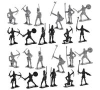 BESPORTBLE 60pcs Medieval Soldiers Action Figures Playset Detailed Soldiers for History Enthusiasts Collectors Ancient Roman for Imaginative Play