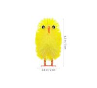 BESPORTBLE 60pcs Mini Easter Chicks Decorative Chicken Craft for Easter Scene Decor Party Supplies