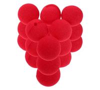 BESPORTBLE 60pcs Red Clown Nose Sponge Balls Reusable Circus Costume Accessories for Halloween Party Cosplay Role-playing Props