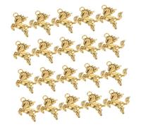 BESPORTBLE 60pcs Zodiac Horse Charms for Jewelry Making Luck Pendant Ornaments Elegant Golden Horse Decoration for DIY Crafts
