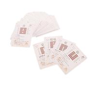 BESPORTBLE 64pcs I Ching Divination Cards with Instruction Book Ancient Chinese Bronzes Design Insightful Oracle Deck for Tarot Reading Meditation and Life Wisdom Suitable for Beginners and