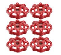 BESPORTBLE 6pcs 6pcs Metal Gate Valve Handle with Flat Bottom Design, Easy to Open and Close Shutoff Hand Wheel for Water Pipes, Sturdy Metal Replacement Faucet Handle for Plumbing