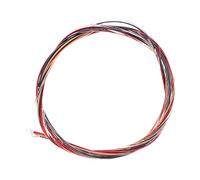 BESPORTBLE 6Pcs Acoustic Guitar Strings Colored Replacement for Folk Guitars Transparent Design Easy to Install Fit