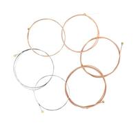 BESPORTBLE 6pcs Acoustic Guitar Strings Replacement Durable Folk Guitar Strings for Bright Tone Long Sustain for Guitarists Seeking Comfort Performance