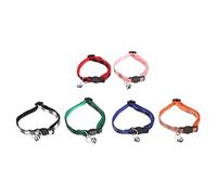 BESPORTBLE 6pcs Adjustable Cat Collar Bell Breakaway Design Mixed Styles for Safe Outdoor Adventures for Pet Parties and Daily Wear