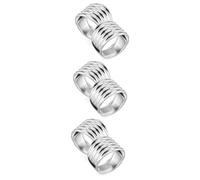 BESPORTBLE 6pcs Adjustable Silver Women Rings Dainty Minimalist Thumb Rings Comfortable Lightweight Finger Jewelry for Girls for Everyday Wear and Special Occasions