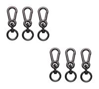 BESPORTBLE 6pcs Bag Accessories Spring Hook Clips for Dogs Pet Leash Buckles for Handbags Backpacks and More Gun