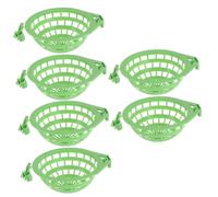 BESPORTBLE 6pcs Bird Nest Basin Breeding Nest for Pigeons Birds Easy Installation Green Color for Home Use