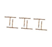 BESPORTBLE 6pcs Bird Perch Stand for Foot Exercise Parrot Paw Grinding Stick Natural Birdcage Perch for Budgies Parakeets and Cockatiels