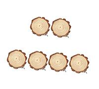 BESPORTBLE 6pcs Bird Stand Board for Parrots and Birds Squirrel Jumping Platform Natural Pine Perches for Exercise and Play Random Colors