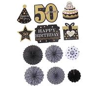 BESPORTBLE 6Pcs Birthday Paper Fan Themed Ceiling Hanging Decoration for Parties Design for Indoor Outdoor Events for Creating Lasting Memories