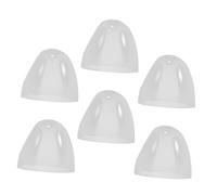 BESPORTBLE 6pcs Bottle Cap Replacement Wide Mouth Plastic Glass Jar Lids Milk Bottle Caps Dome Feeding Accessories