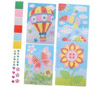 BESPORTBLE 6pcs Cartoon Puzzle Stickers EVA DIY Educational for Preschoolers Bright Colors for Fine Motor Skills Development and Cognitive Shape Recognition