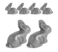 BESPORTBLE 6pcs Cast Iron Rabbit Cooking Tools Natural for Food and Drinks Sturdy Portable Aid for Vegans Athletes