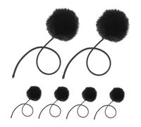 BESPORTBLE 6pcs Cat Dangling Toy With Bell Cat Scratching Post Tree Tower Replacement Ball Toy Toys Indoor Kitten Play Chase Exercise Black