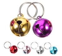 BESPORTBLE 6pcs Cat Dog Collar Bells Stainless Steel Pet Collar Bells Jingle Sound