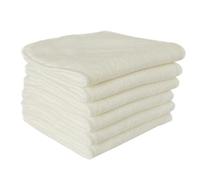 BESPORTBLE 6Pcs Cloth Diapers Bamboo Fiber Absorbent Pads Breathable Reusable Diaper Inserts Soft Beige for Newborns
