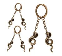 BESPORTBLE 6pcs Cobra Pendant Keychain Snake Charm Keyring Gothic Snake Decorative
