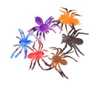 BESPORTBLE 6pcs Color Changing Resin Spider Models for Realistic Brightly Colored Fake Insects for Halloween Party Tricks Educational Animal Figurines Safe