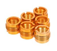 BESPORTBLE 6pcs Copper Mic Stand Nut Screw Adapter to Threaded Microphone Clip Holder Converter for Stage Performance Audio Engineers