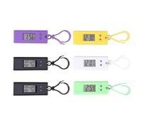 BESPORTBLE 6Pcs Digital Key Chain Watches Small Pocket Watches for Students Lightweight Compact Plastic Random Colors Random Color