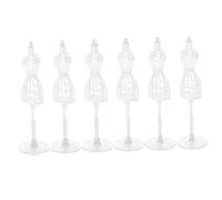 BESPORTBLE 6pcs Doll Skirt Mannequin Model for Dressmaker Mannequin Miniature Doll Clothes Holder Sturdy Construction
