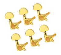 BESPORTBLE 6pcs Electric Guitar Tuning Pegs Large Handle Accurate Tuning Keys for Wooden Guitar Replacement Heavy Duty Pegs Random Color