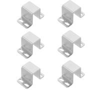 BESPORTBLE 6pcs Electric Latch Lock with Right Angle Keeper and Mounting Base Flange, Thick Gauge Steel Cabinet Door Electric Latch for Vending Machine Lockers in Public Environments