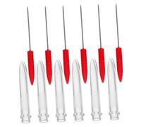 BESPORTBLE 6pcs Fishing Knot Tying Tools Stainless Steel and Plastic Portable Hook Keeper for Saltwater Freshwater Anglers Compact Tackle Gear for Lines and Lures