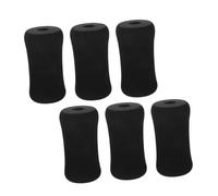 BESPORTBLE 6pcs Fitness Cushioning Cushion Pad Rollers Buffer Gym Replacement Part Roller Pads for Leg Extension Foot Leg Extension Fitness Foot Black Foam