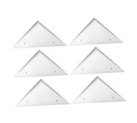 BESPORTBLE 6pcs Foosball Table Side Triangle Foosball Corner Edge Table Football Corners Triangle Parts Desk Parts Football White