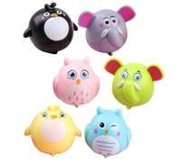 BESPORTBLE 6Pcs Friction Powered Pull Back Vehicles for Cartoon Animal Cars Reusable Plastic Push Back Play Cars for Boys Party gifts for for for for for for and Early Learning