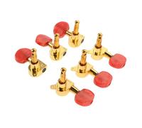 BESPORTBLE 6pcs Full Closed Acoustic Guitar Tuning Pegs with Oval Knob String Keys for Home Practice and Professional Use Compatible with Electric and Acoustic Guitars Finish