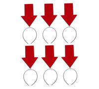 BESPORTBLE 6pcs Funny Arrow Headbands for Adults Novelty Symbol Hair Accessories Humorous for Halloween Cosplay Birthday Parties and Photo Props