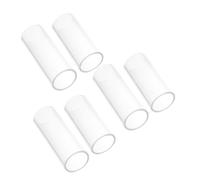 BESPORTBLE 6pcs Glass Guitar Slide Ring Transparent Finger Sliders for Acoustic Electric Guitar Players Lightweight Ergonomic Design for Extended Use Enhanced Tone Control for Rock Folk