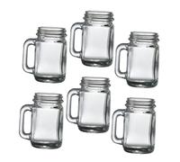 BESPORTBLE 6pcs Glass Wine Cups Creative Rooster Design Liquor Shot Glasses for Bar Beer Holder Household Party Use