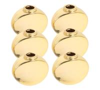 BESPORTBLE 6pcs Golden Guitar String Tuning Pegs with Zinc Alloy Material, Precise Tuning Adjustments and Easy Rotation, Oval and Concave round Shape, Suitable for Acoustic and Electric