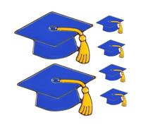 BESPORTBLE 6pcs Graduation Cap Brooch Pins Metal Lapel Jewelry for High School College Graduates Commemorative Academic Achievement Badge for Graduation Season Celebration and Gifts